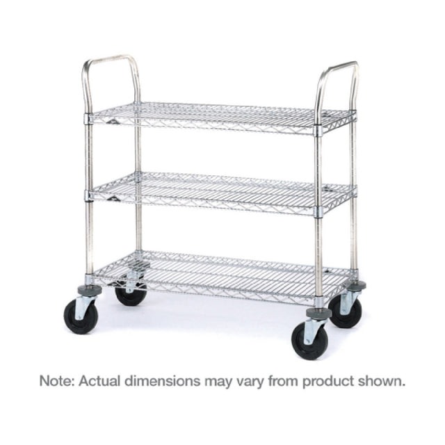 Metro 3SPN33ABR SP Heavy Duty Utility Cart Standard Unit 36"W X 18"D X 39"H