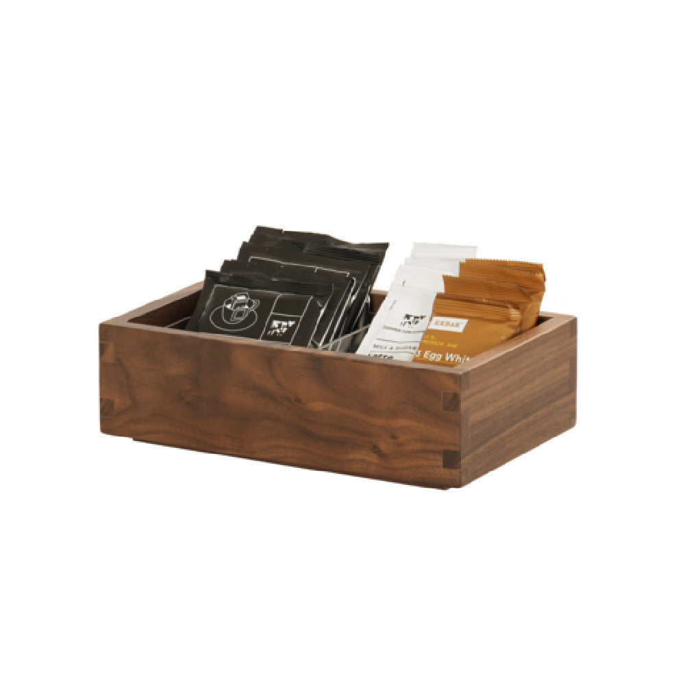 Cal-Mil 23842-3-78 Sydney Box 6.5"W X 10"D X 3"H Walnut