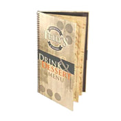 Menu Solutions SP-PR20B Menu Cover Holds 5-1/2" X 11" Spiral Bound (insert Sold Separately)