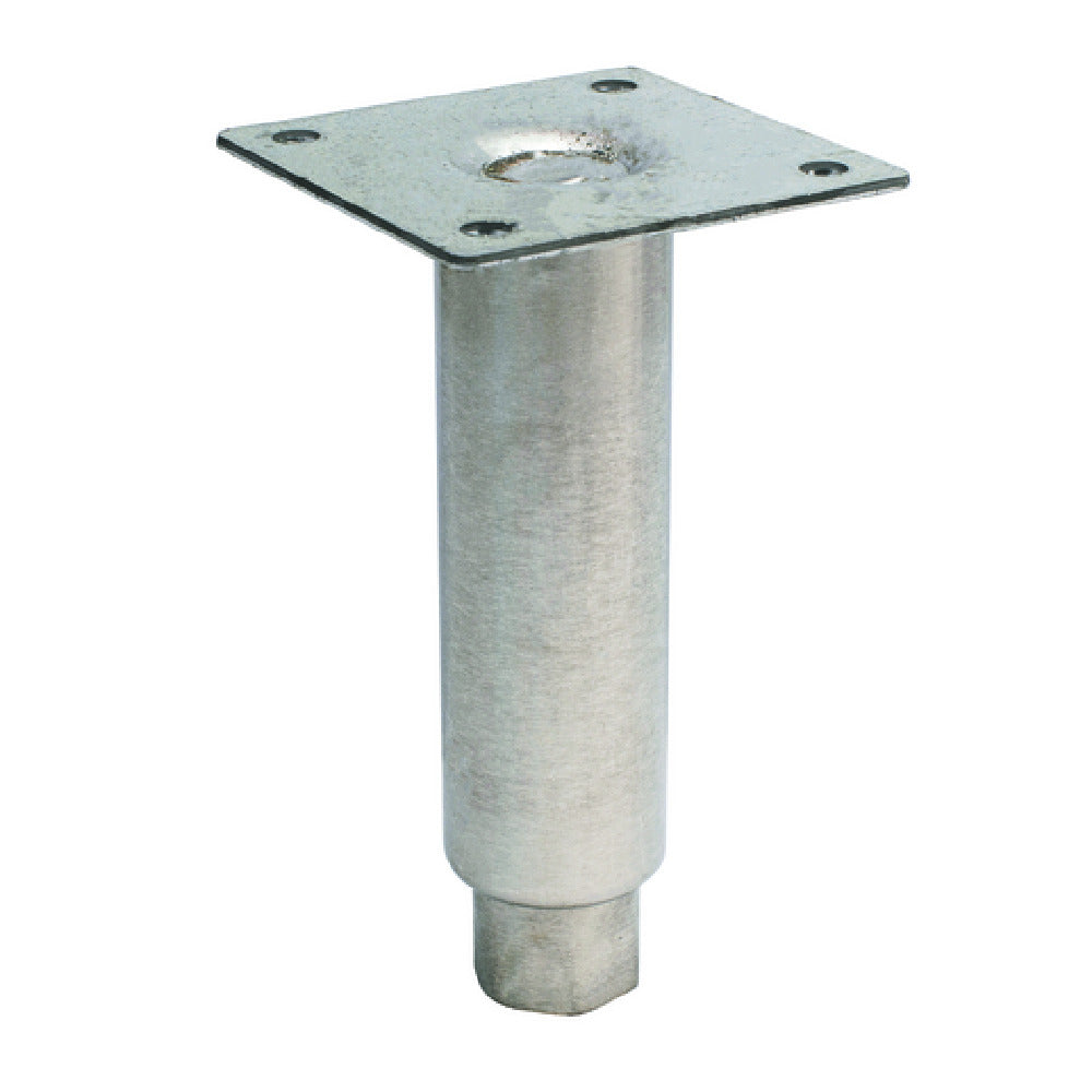 Hubert 209014 - Kratos Adjustable Leg, 6.5"W X 3.5"H, Stainless Steel