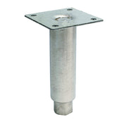 Hubert 209014 - Kratos Adjustable Leg, 6.5"W X 3.5"H, Stainless Steel