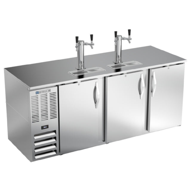 Beverage Air DD78HC-S - Draft Beer Cooler, 78"W X 30-3/8"D X 49-5/16"H, 26.131 Cu. Ft.