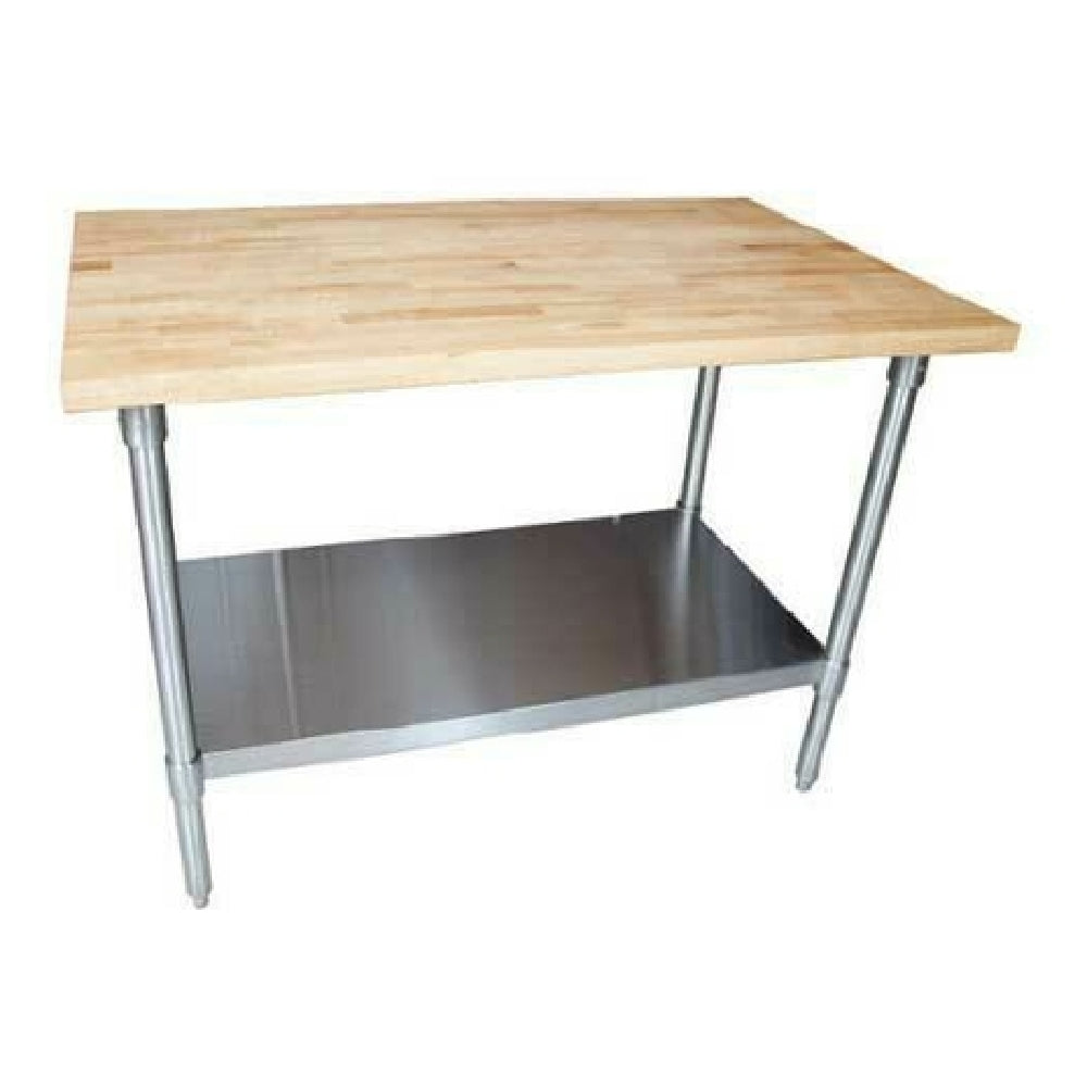 BK Resources MFTS-4836 Work Table With Stainless Steel Undershelf 48"W X 36"D X 34-3/4"H Overall Size