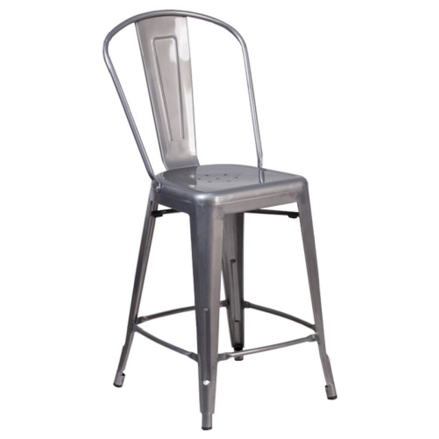 JMC Furniture HUDSON SERIES BARSTOOL Hudson Series Barstool Indoor Use Metal Seat & Back