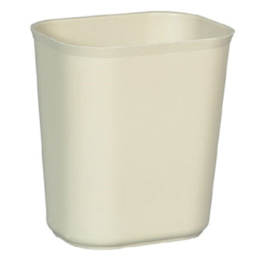 Rubbermaid FG254100BEIG Waste Basket 14 Quart 11-1/8"W X 8-1/4"D X 12-1/4"H