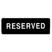 Thunder Group PLIS9338BK Information Symbol Sign 9" X 3" "Reserved"