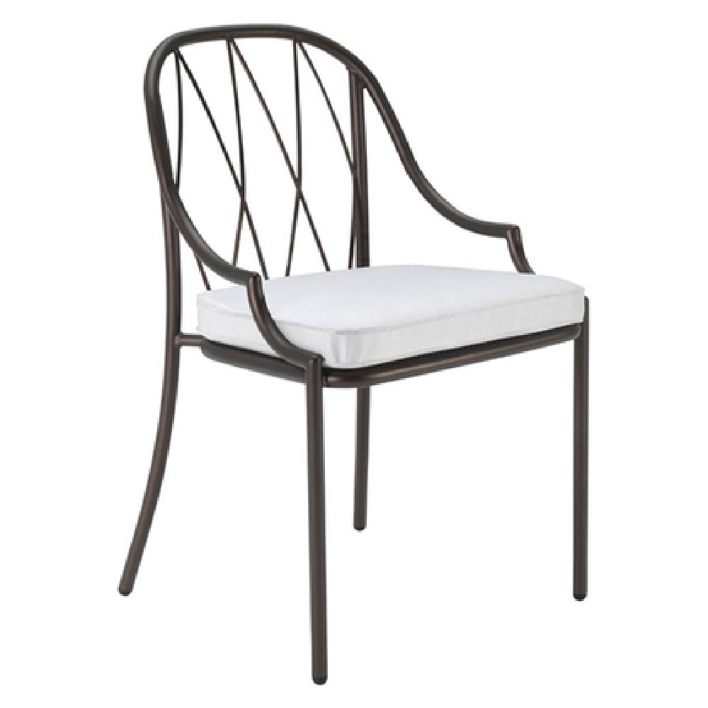 Emuamericas, Llc E1200-41 - Como Stacking Side Chair, Indoor/outdoor, Steel Wire Diamond Pattern Back
