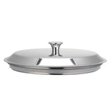 Service Ideas URN50FLPS Replacement Flat Urn Lid 5 Gal. Polished With Chrome Finial Gasket