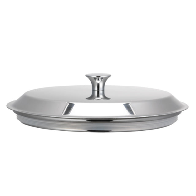 Service Ideas URN50FLPS Replacement Flat Urn Lid 5 Gal. Polished With Chrome Finial Gasket