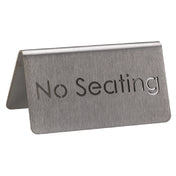 Service Ideas 1C-BF-NOSEATING-MOD Beverage ID Tent "No Seating" 1-1/2"H X 3"W