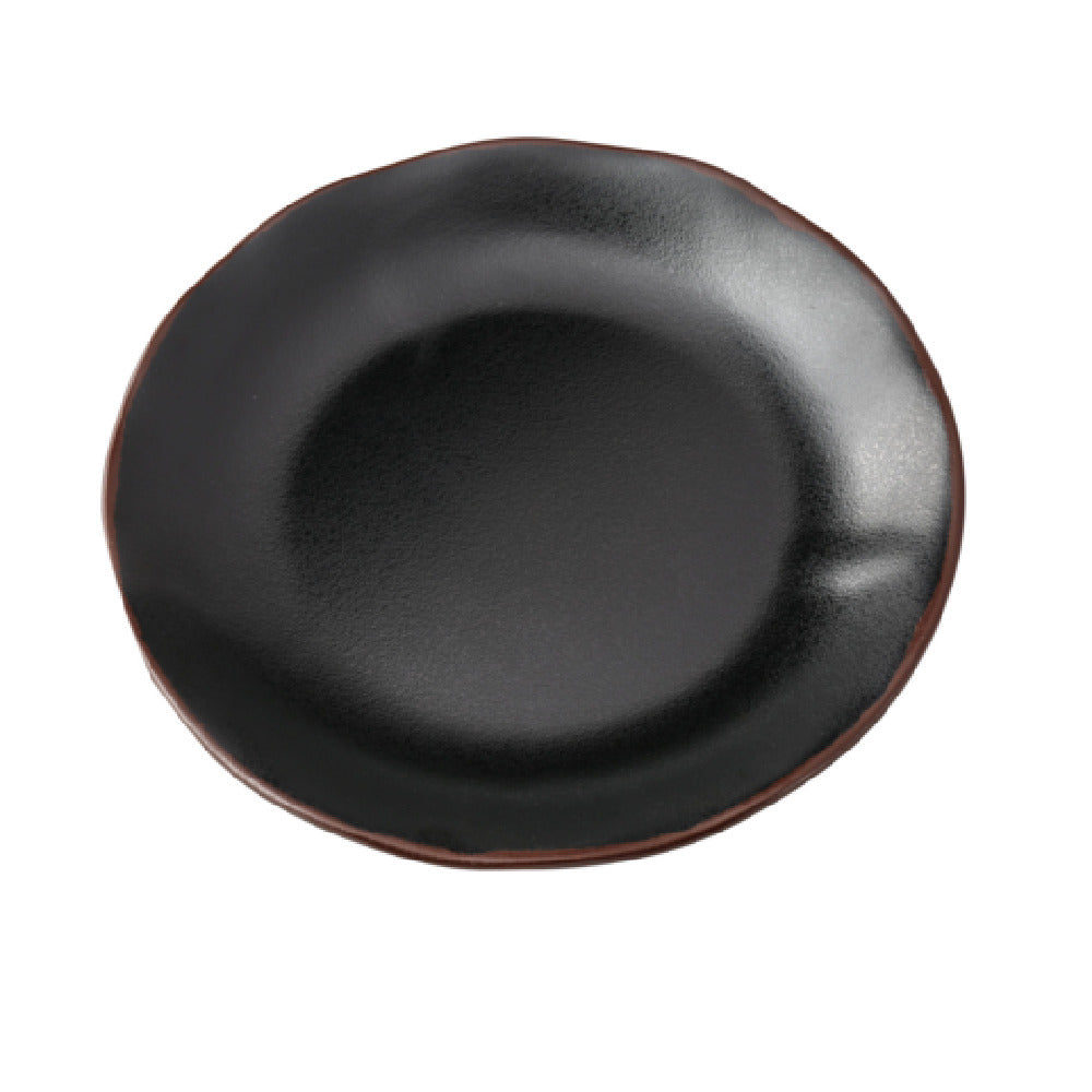 Yanco NA-110BK Nature Art Dinner Plate 10"dia. X 1"H Melamine