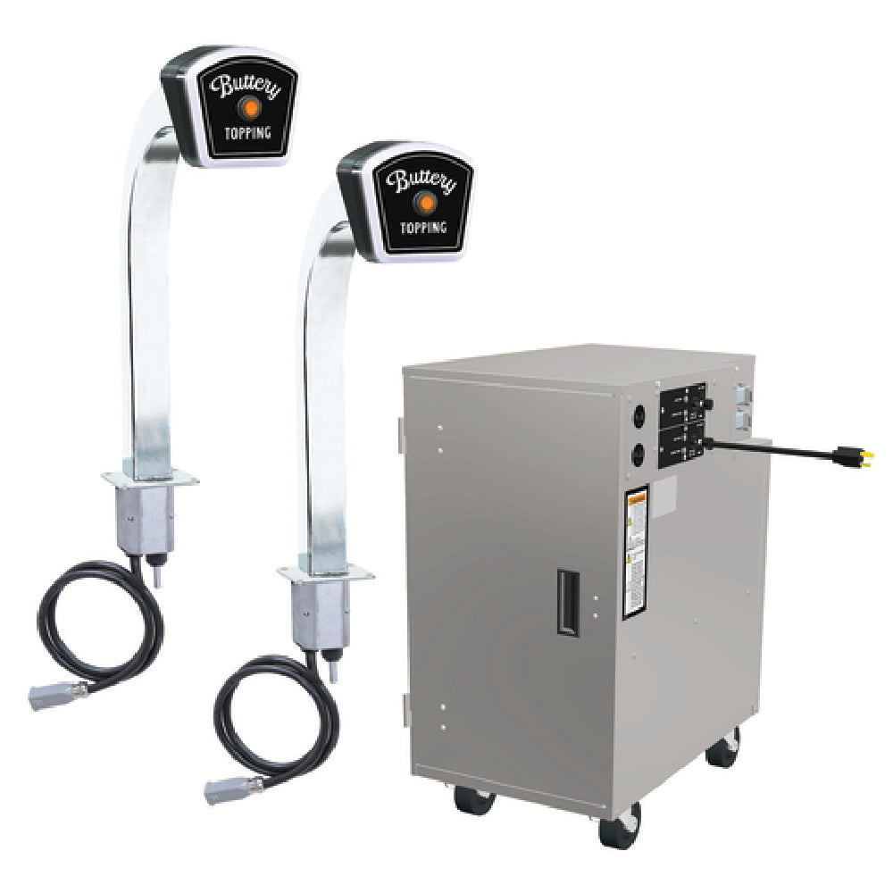 Gold Medal 2396-00-230 Popcorn Topping Dispenser (2) Dispenser Pedestals Without Photo-eyes