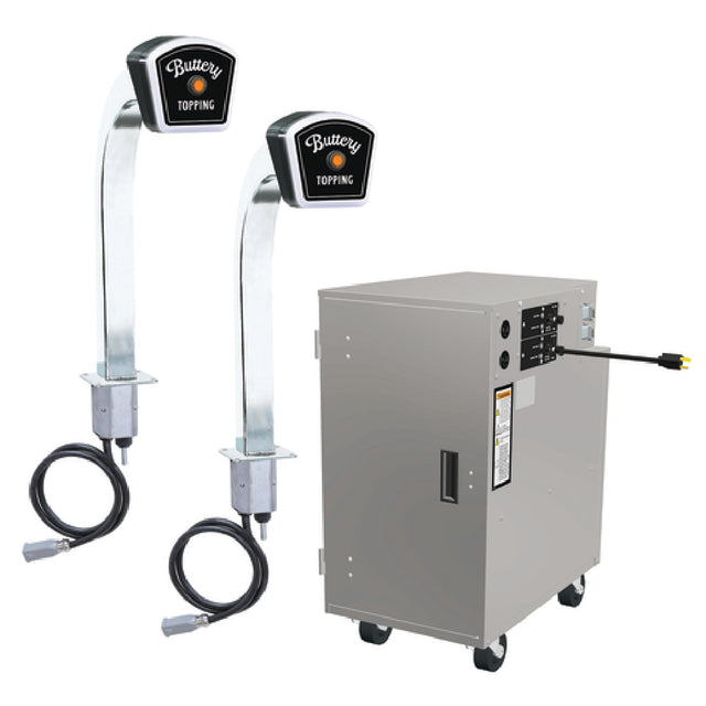 Gold Medal 2396-00-230 Popcorn Topping Dispenser (2) Dispenser Pedestals Without Photo-eyes