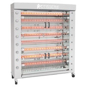 Rotisol FB1600-8G-SS FlamBoyant Infrared Rotisserie Oven Gas Floor Model