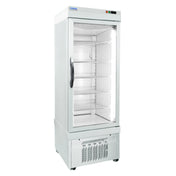AMPTO 4100 NFP Refrigerator Merchandiser Silver Glass Door