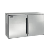 Perlick BBRLP48 Low Profile Refrigerated Back Bar Cabinet Two-section 48"W