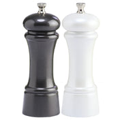 Chef Specialties 06902 (069024) Chef Professional Series Elegance Pearl Metallic Salt Mill/Gunmetal Metallic Pepper Mill Set