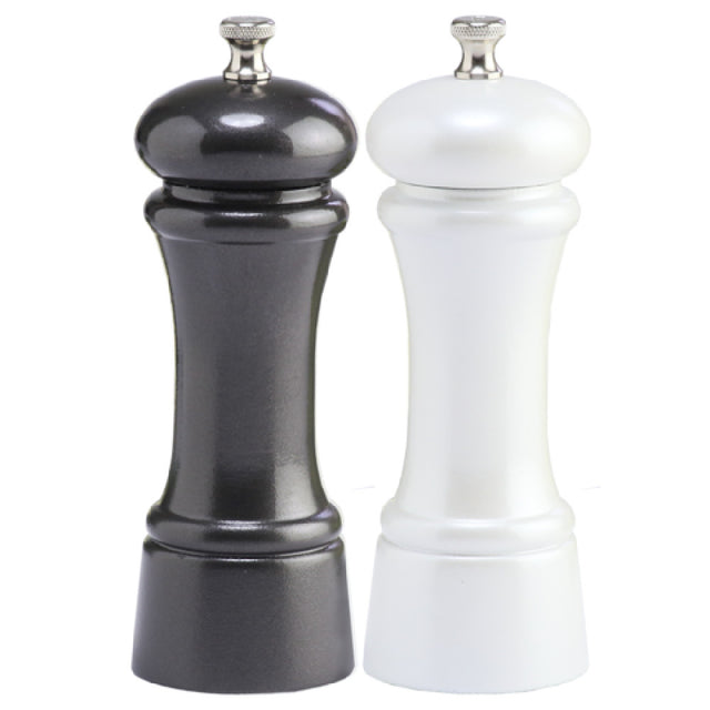 Chef Specialties 06902 (069024) Chef Professional Series Elegance Pearl Metallic Salt Mill/Gunmetal Metallic Pepper Mill Set