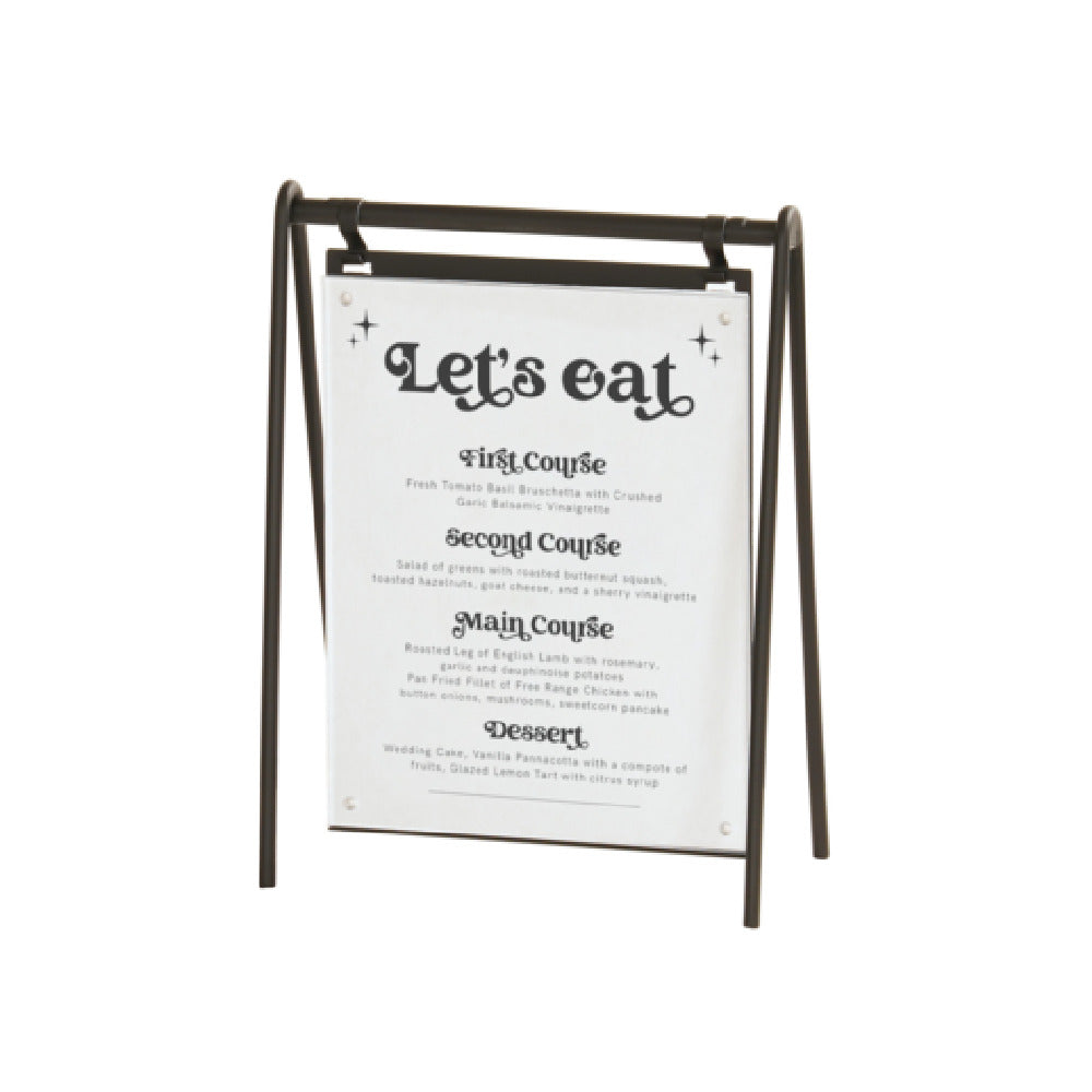 Cal-Mil 23160-811-13 Onyx Hanging Signage 9.5"W X 4.5"D X 15"H Rectangular