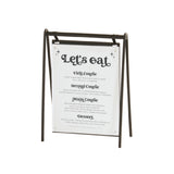 Cal-Mil 23160-811-13 Onyx Hanging Signage 9.5"W X 4.5"D X 15"H Rectangular