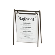 Cal-Mil 23160-811-13 Onyx Hanging Signage 9.5"W X 4.5"D X 15"H Rectangular