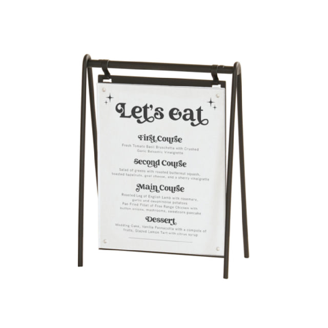 Cal-Mil 23160-811-13 Onyx Hanging Signage 9.5"W X 4.5"D X 15"H Rectangular