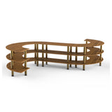 Steelite MGCMSB02BBXF - Medium S Buffet Station, 129.0" X 141.0" X 35.0", Modular
