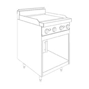 Jade Range JBR-24G Bistro™ Restaurant Range Gas 24"