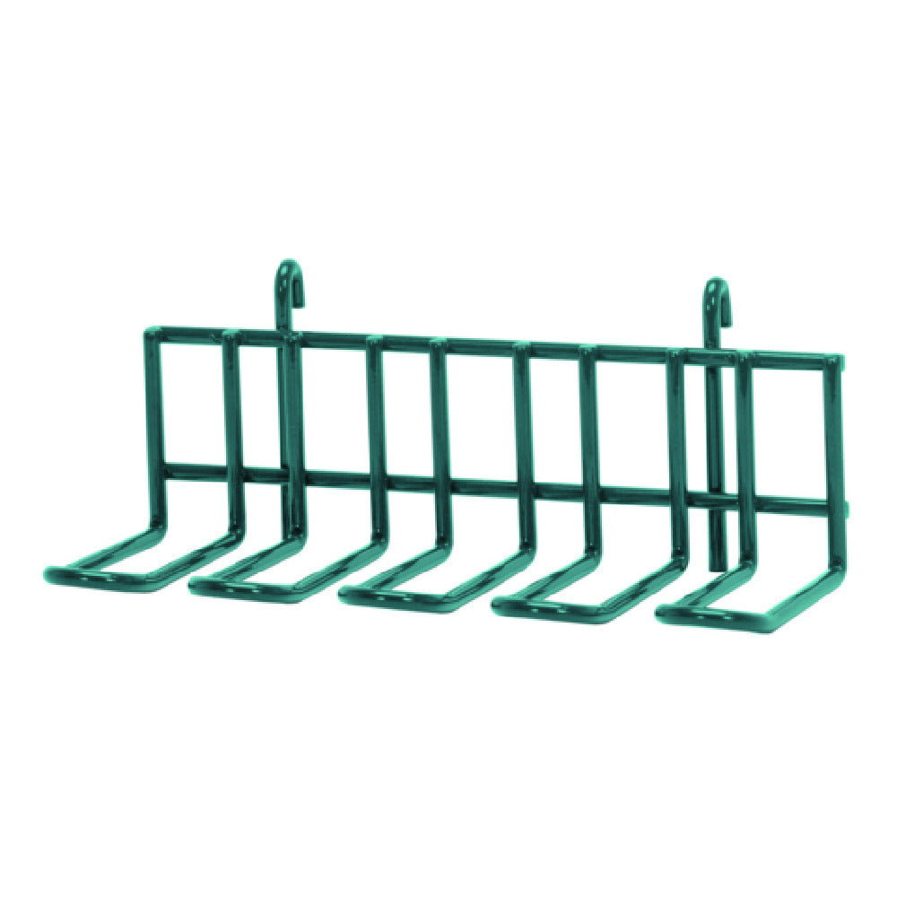 Quantum SG-UH4P Store Grid Large Utensil Holder 10-1/2"W X 5"D X 4-1/4"H Green Epoxy Antimicrobial Finish