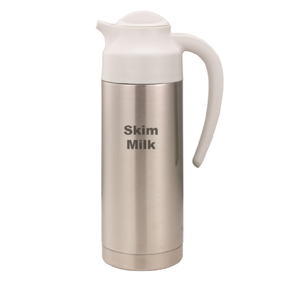 Service Ideas S2SN100SMETWHT Service Ideas SteelVac® Creamer Vacuum Insulated