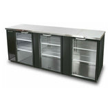 Blue Air BBB90-4BG-HC - Back Bar Cooler, Three-section, 90-3/8"W