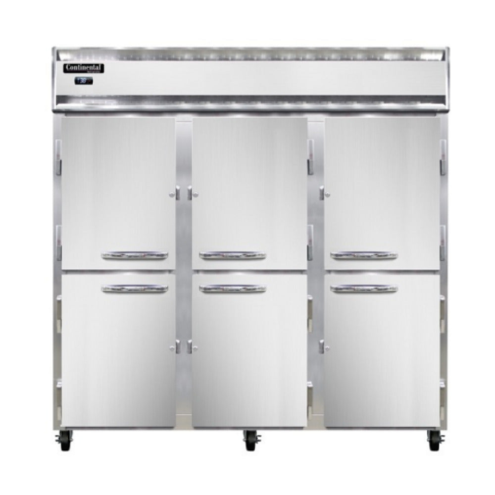 Continental Refrigerator 3RNPTHD-SD-GD Refrigerator 72 Cu. Ft. Capacity Pass-thru