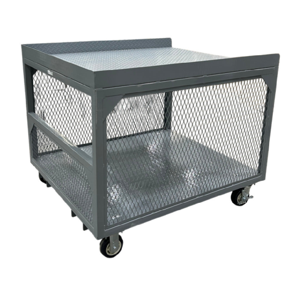 Winholt ST-OPP-4842H36-MLC - Fork-Liftable Steel Caged Picking Table, 48"W X 42"L X 39"H
