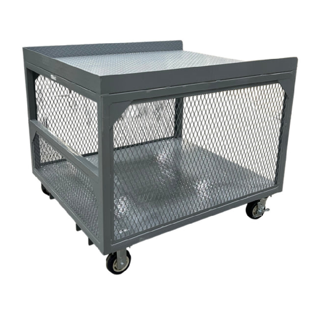 Winholt ST-OPP-4842H36-MLC - Fork-Liftable Steel Caged Picking Table, 48"W X 42"L X 39"H