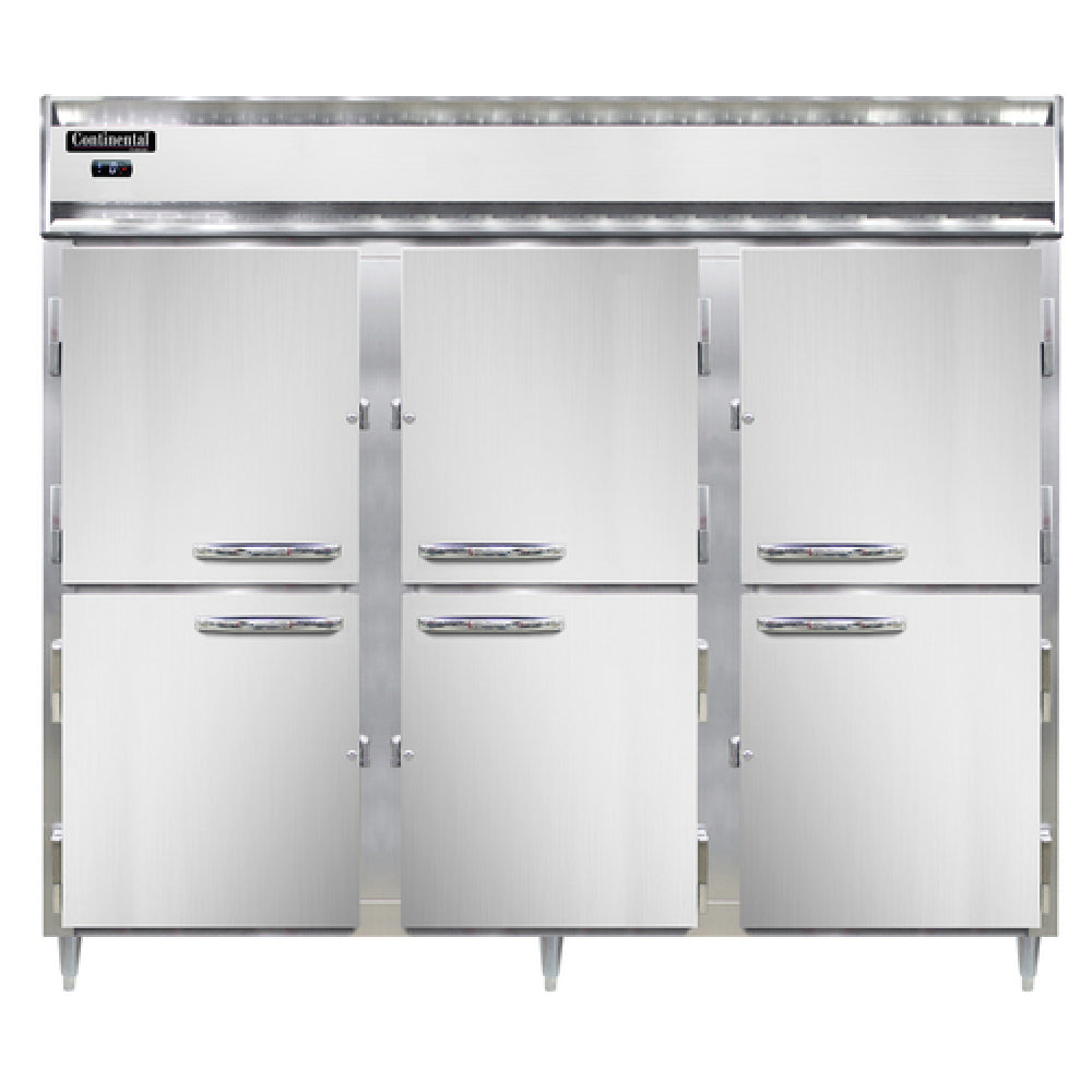 Continental Refrigerator DL3FE-SS-HD Designer Line Wide Freezer Reach-in 85-1/2"W