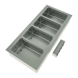 BK Resources E-HP-4 - Hot Food Well Unit, 4-Compartment, Drop-In