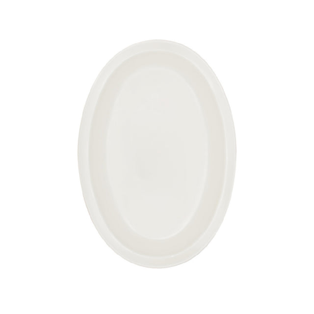 CAC China MLDNR-14 Dwight Oval Platter 13.25"W X 9.625"D X 1.125"H Narrow Rim(Sold By Case)