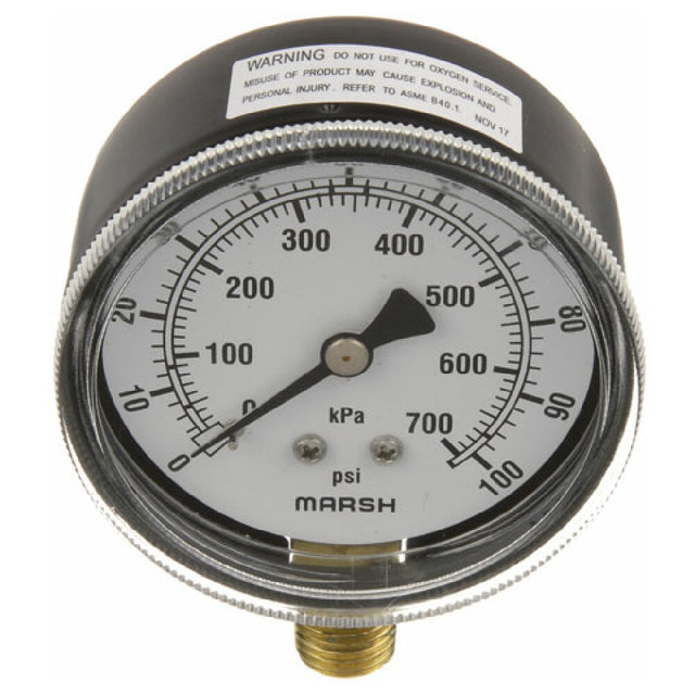 Middleby Marshall A12414 Pressure Gauge 2 1/2 0 100psi