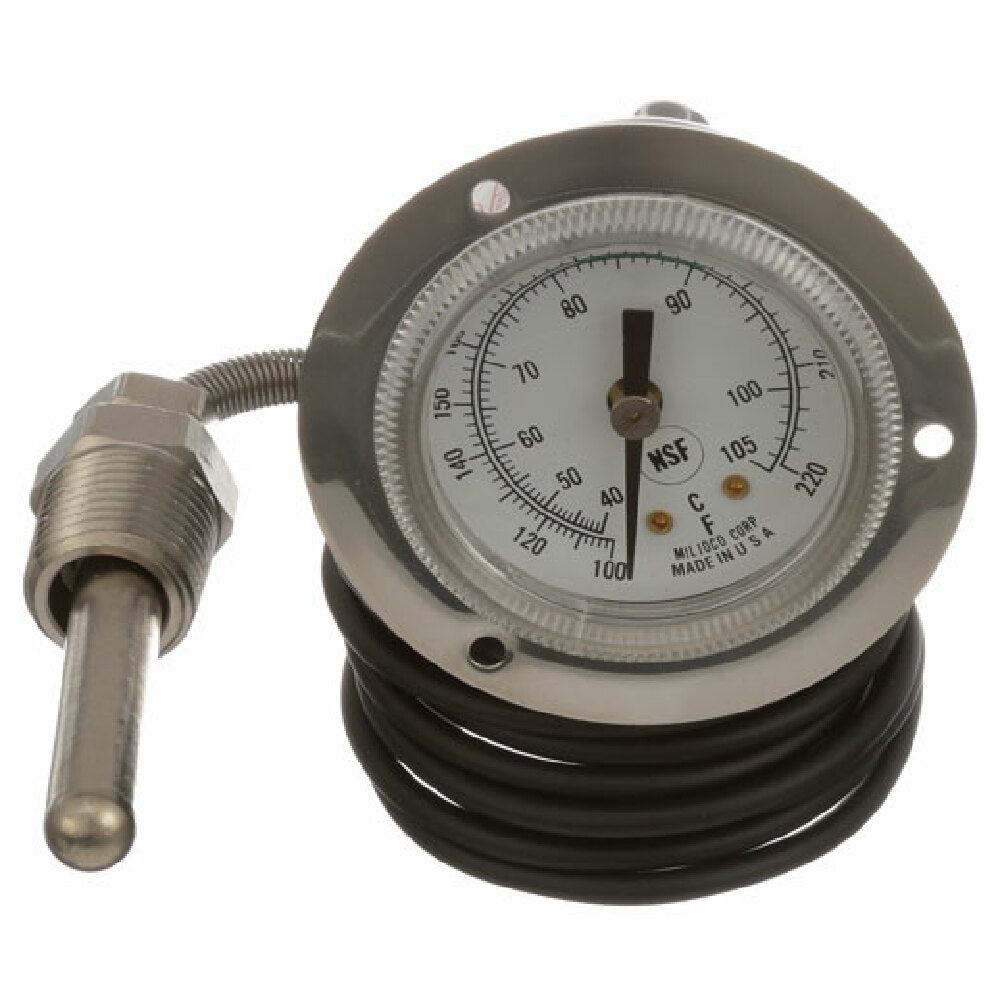Hobart XND16X50/342109-2 Rinse Thermometer 2 100 220f Front Flang