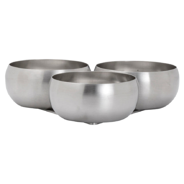 Steelite 7600CV034 Trio Snack Holder 6.0 Oz 7.0" X 1.875"