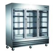 Admiral Craft USFZ-3D-G U-STAR Freezer Reach-in 3-section Glass Door