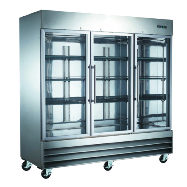 Admiral Craft USFZ-3D-G U-STAR Freezer Reach-in 3-section Glass Door