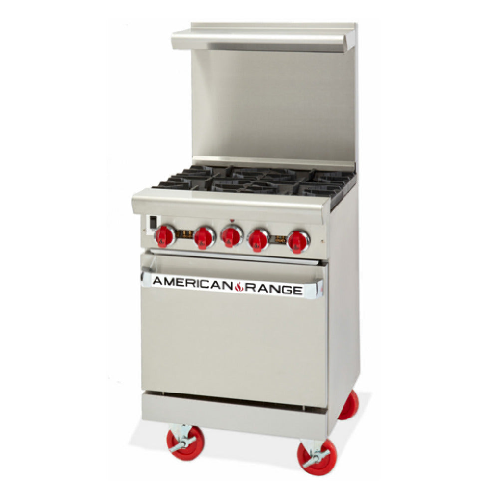 American Range ARGF-12G-2B-NV_NAT Green Flame Range Gas 24"