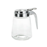 TableCraft Products 1370 - Modern Glass Dispenser, 8 Oz., Dishwasher Safe