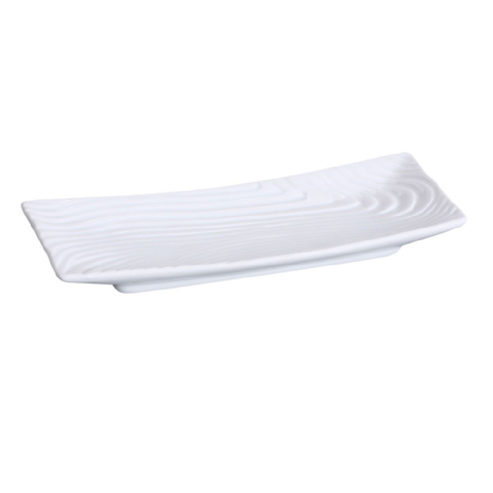 Yanco FU-2110 Fuji Sushi Plate 10-1/2"L X 4-3/8"W Rectangular