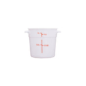 CAC China FS3P-1W Food Storage Container 1 Qt. Round
