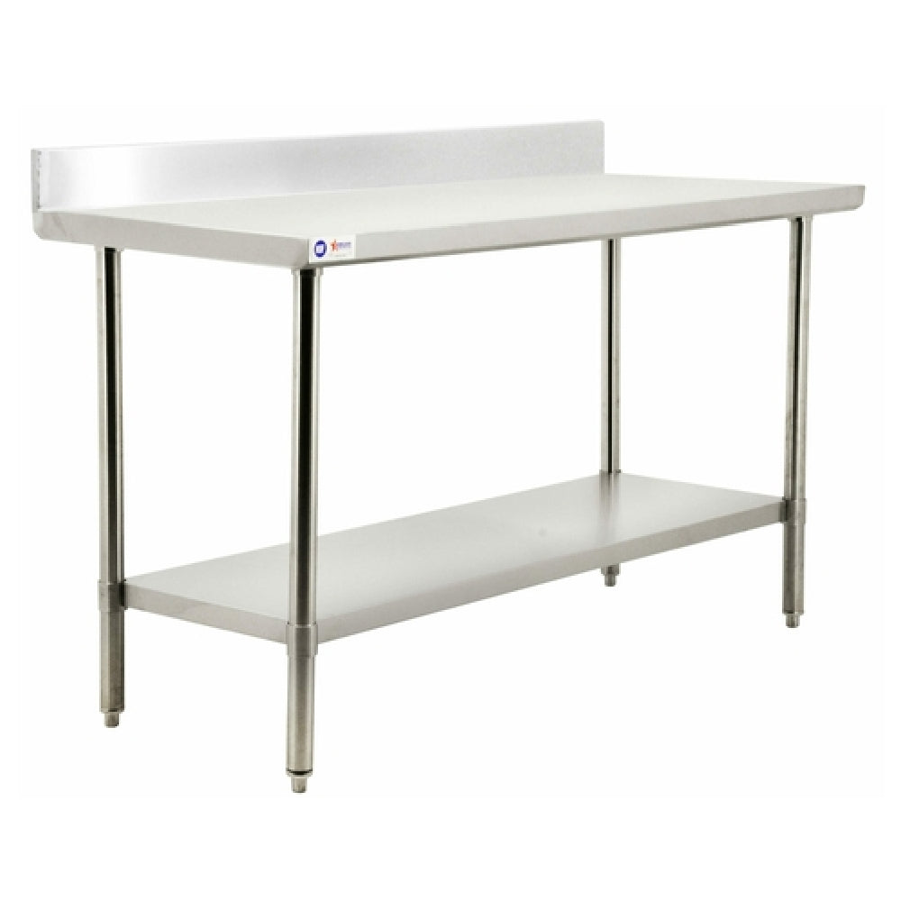Omcan 44343 (44343) Work Table 30"W X 30"D X 34"H 20/430 Stainless Steel Flat Top