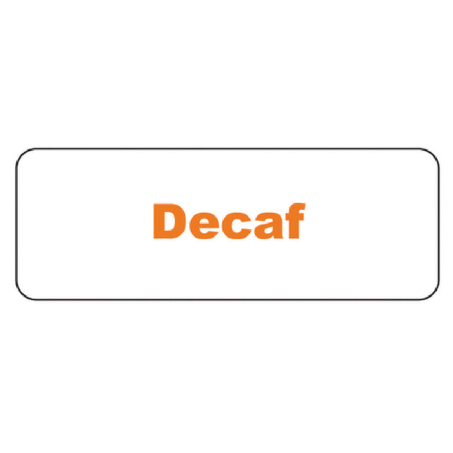 Service Ideas MT1DE MagneTag "Decaf" 3-1/2" X 1-1/4"