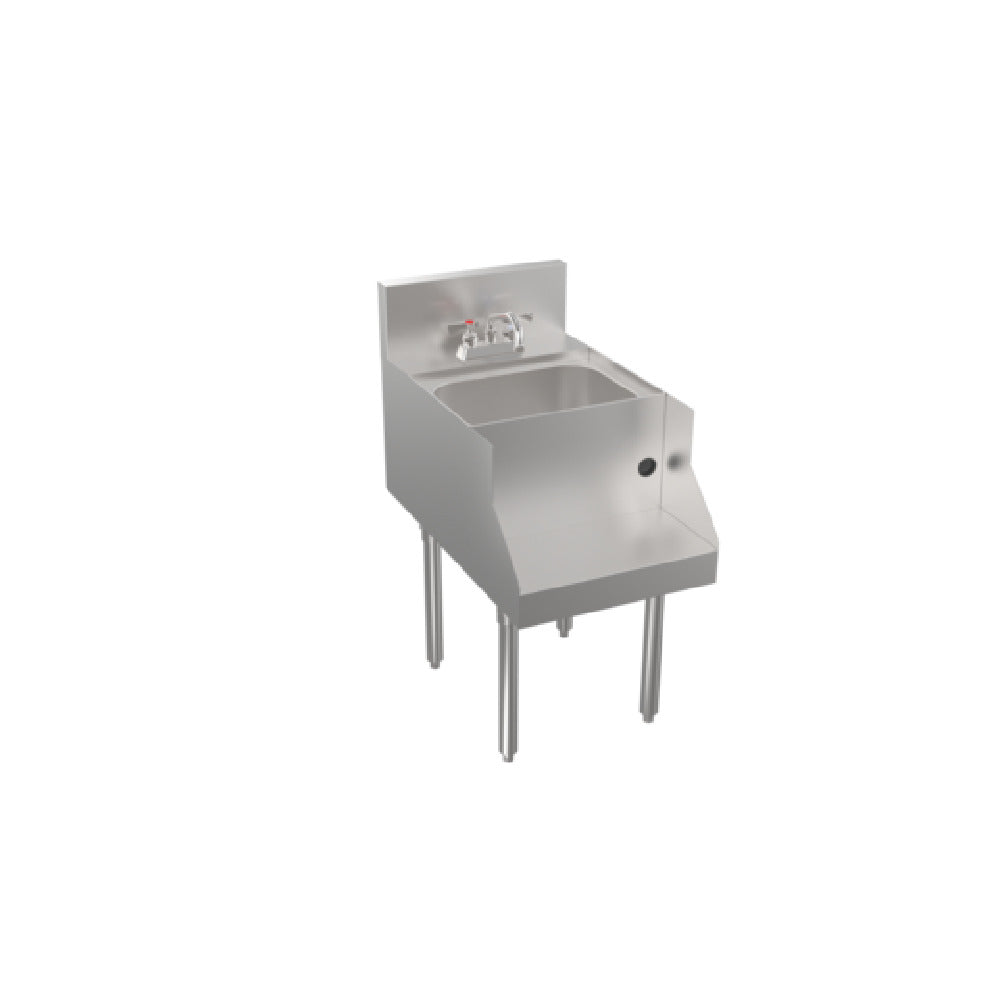Krowne KRS-18BD - Stadium Series Underbar Blender Station, With Dump Sink, 18"W X 24"D (to Match Speedrail Depth)