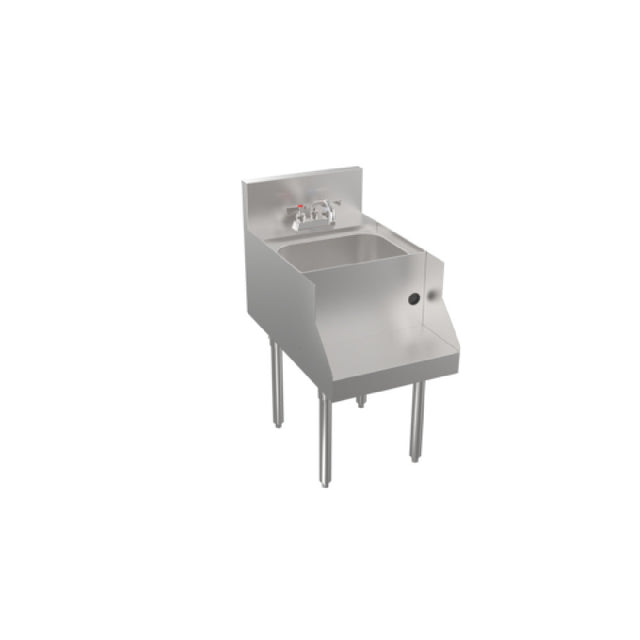 Krowne KRS-18BD - Stadium Series Underbar Blender Station, With Dump Sink, 18"W X 24"D (to Match Speedrail Depth)